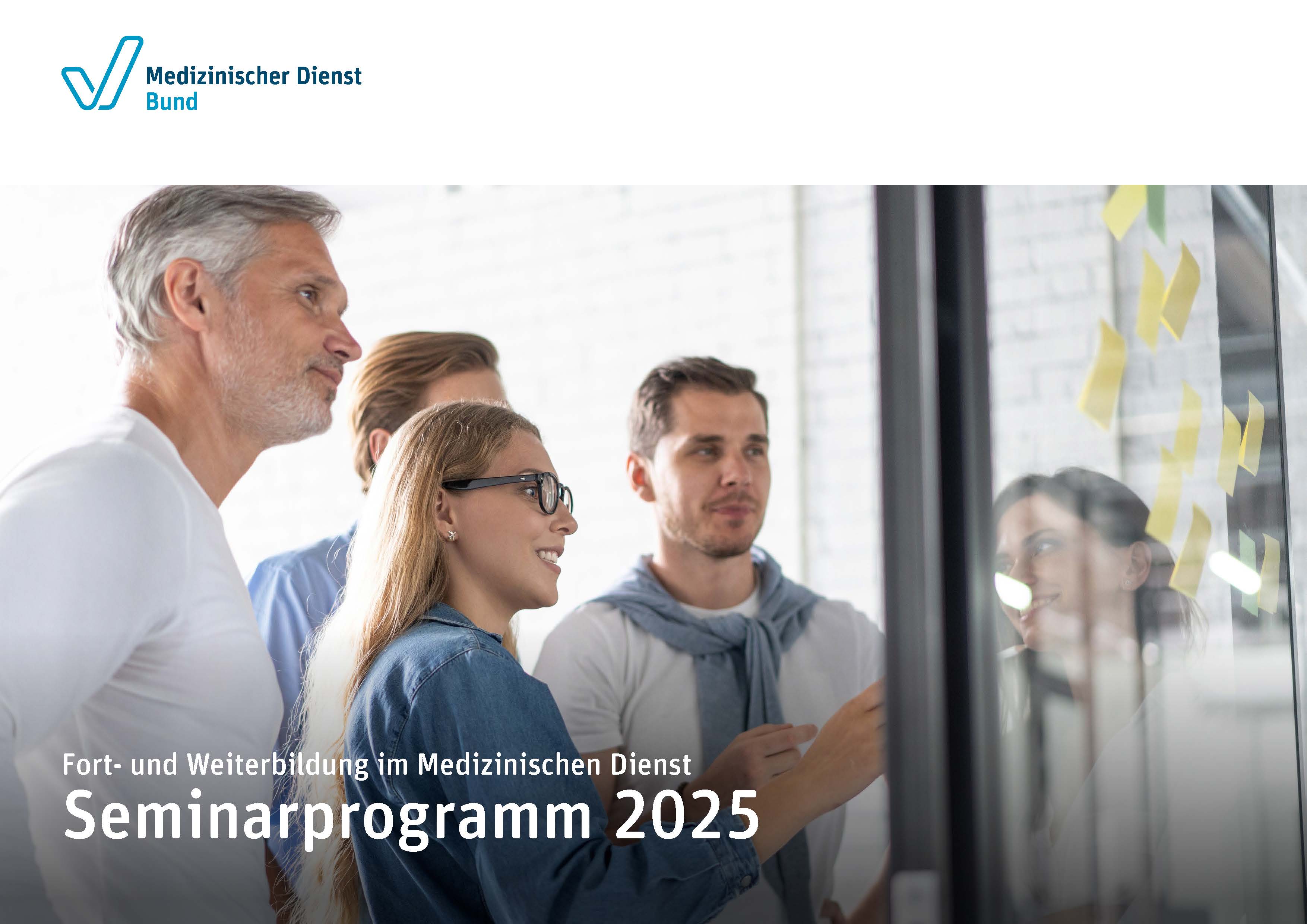 Titelbild Fortbildungsbroschüre Medizinischer Dienst Bund 2025